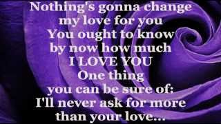 GLENN MEDEIROS - Nothing&#39;s Gonna Change My Love For You (Lyrics)