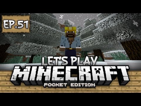 Survival Let's Play Ep. 51 - WINTER WONDERLAND!!! - Minecraft PE (Pocket Edition)
