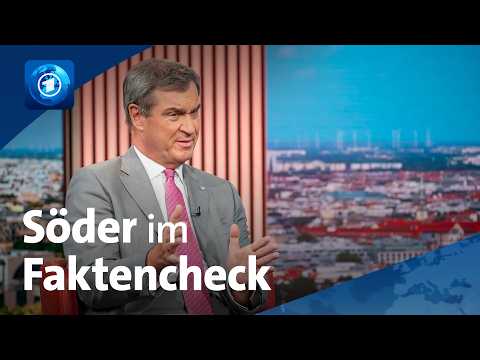 Video Thumbnail: ARD-Sommerinterview: CSU-Chef Markus Söder im Faktencheck