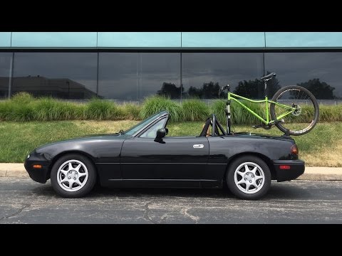 How to Put a Mountain Bike on a Miata (w/Hard Dog roll bar)
