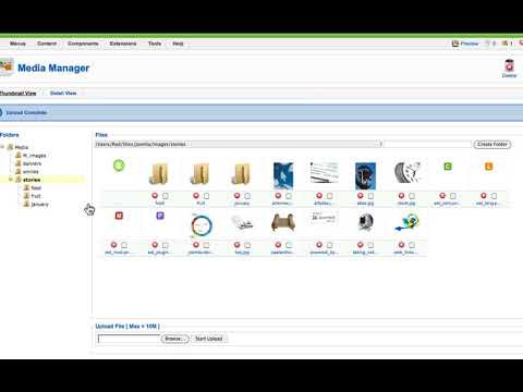 Joomla 1 5 Beginner Lesson 11 The Media Manager