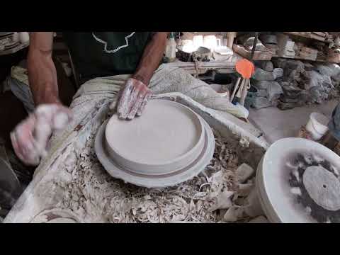 Tournage écuelle à fond plat.