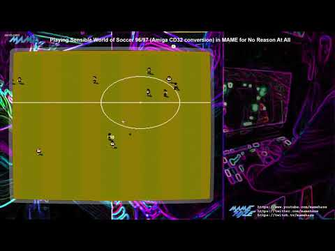 Playing almost 4 hours of Sensible World of Soccer 96/97 (CD32 conversion) in MAME
