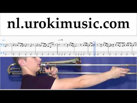 Trombone Leren Spelen Clean Bandit - Rockabye ft Sean Paul Anne-Marie Tablatura Deel#2 um-i799