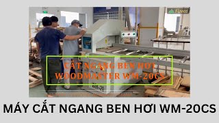 Máy cắt ngang ben hơi Woodmsater WM-20CS Cắt phôi dày 200mm, lưỡi cưa 600mm