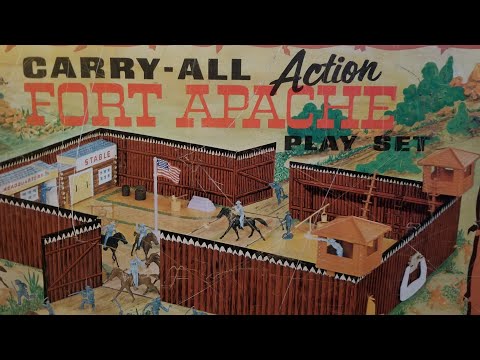 Marx Toys Fort Apache Carryall Playset