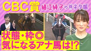 「チャンスある！」ディアナザール、レイピア、レッドエヴァンス・・・ＣＢＣ賞(ＧⅢ)を元ジョッキーの細江さんが徹底解説！＜細江純子のネタ帳＞