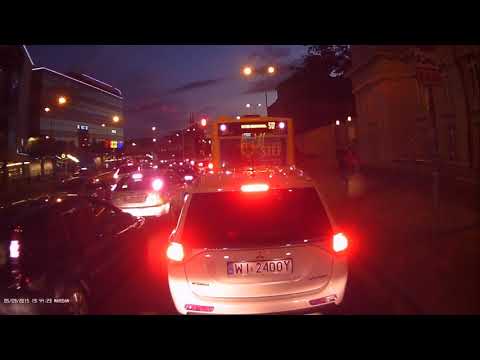 Jazda bus pasem, blokowanie przejazdu autobusowi