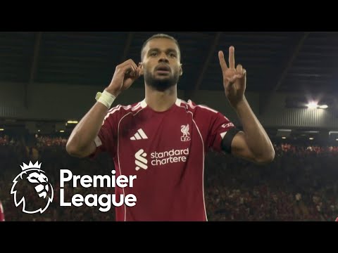Cody Gakpo's low-driven effort DOUBLES Liverpool's lead v. Bournemouth | Premier League