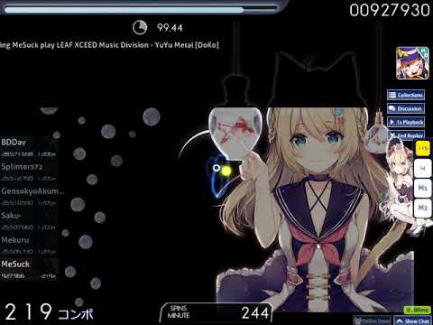 [osu!] LEAF XCEED Music Division - YuYu Metal [DoKo] +HD