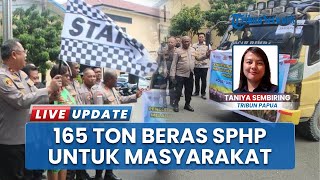 Polda Papua Distribusikan 165 Ton Beras SPHP ke Masyarakat di Tiga Provinsi
