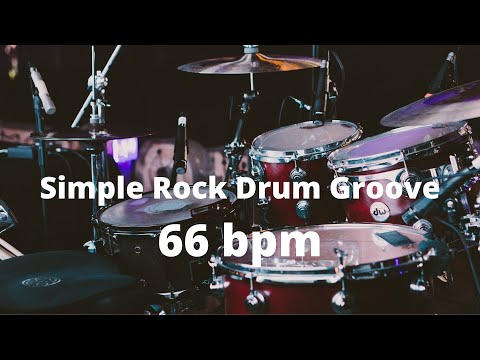 Simple Rock Drum Groove - 66 bpm