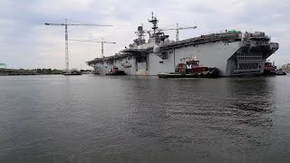 Timelapse: USS Iwo Jima (LHD 7) Transits to Naval Station Norfolk