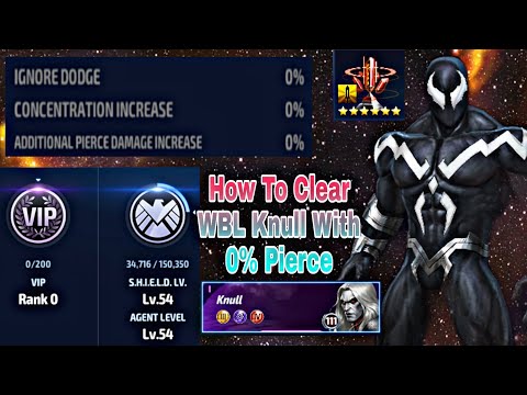 How To Clear WBL Knull With 0% Pierce - Marvel Future Fight