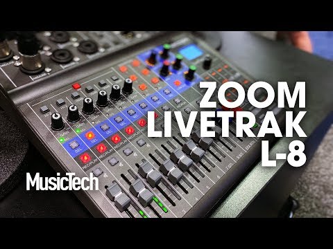 Battery-powered podcasting station, Zoom LiveTrak L-8