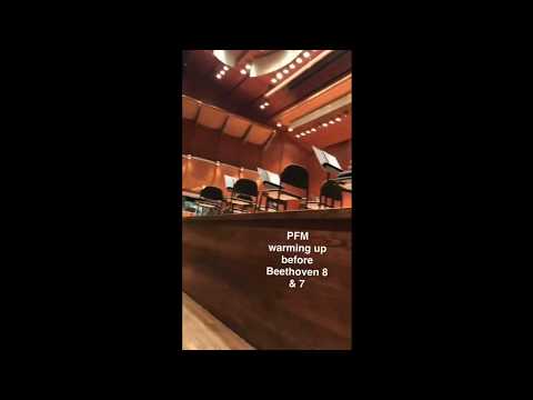 Excerpts of Philip Myers and the New York Philharmonic playing Beethoven Symphonies 8 & 7