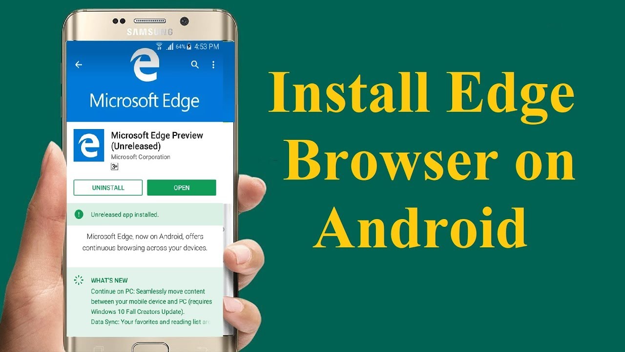 Install Microsoft Edge on Android!! - Howtosolveit