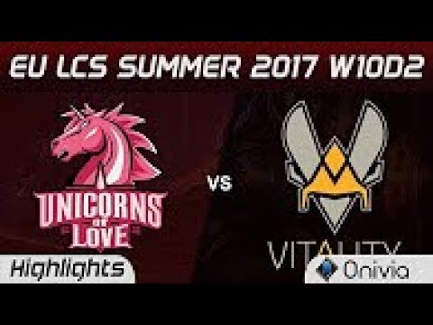 UOL vs VIT Highlights Game 1 EU LCS SUMMER 2017 Unicorns of Love vs Vitality by Onivia