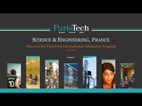 Discover ParisTech International Admission Program! - webinar (20 May 2020)