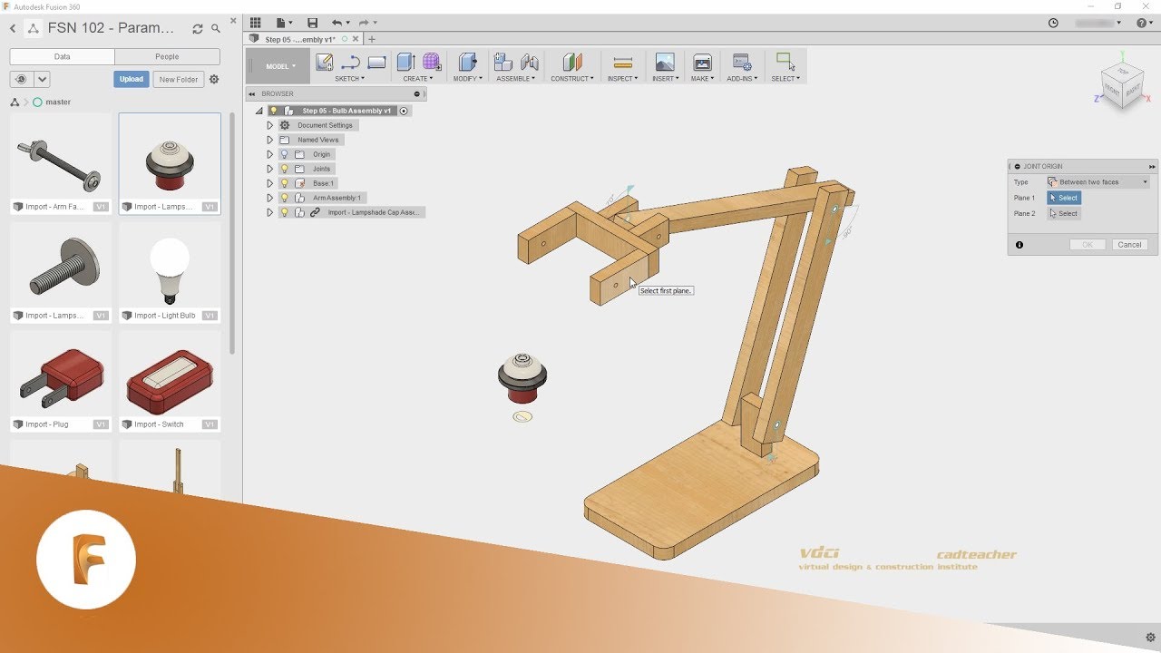Fusion 360 Workshop - FSN201 - 07 Insert Linked Components - Part 1