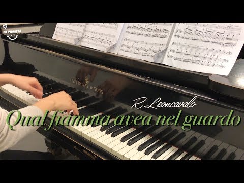 Qual fiamma avea nel guardo!.. Stridono lassù, Nedda, Piano accompaniment, Opera karaoke,
