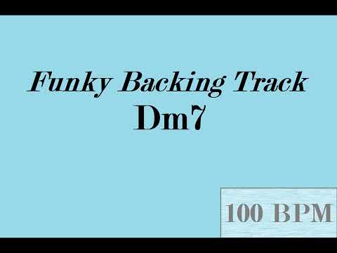 Funky Backing Track - Dm7 [100 BPM]