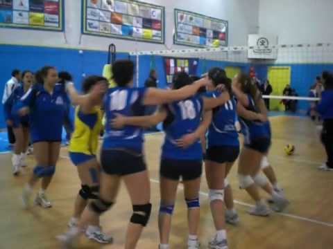 Finale incontro pallavolo serie d Gimel Polispotiva Santagata - W.R. Sorrento