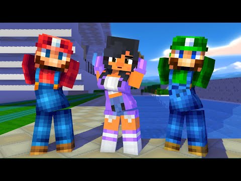 SUPER IDOL DISCO DISCO PARTY PARTY APHMAU NEW FRIEND MARIO AND LUIGI - MINECRAFT ANIMATION #shorts