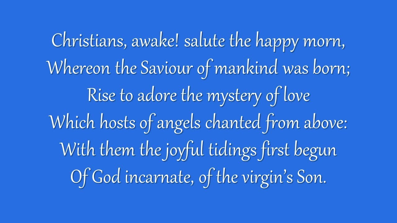 Christians, Awake! Salute the Happy Morn (Metropolitan Tabernacle)