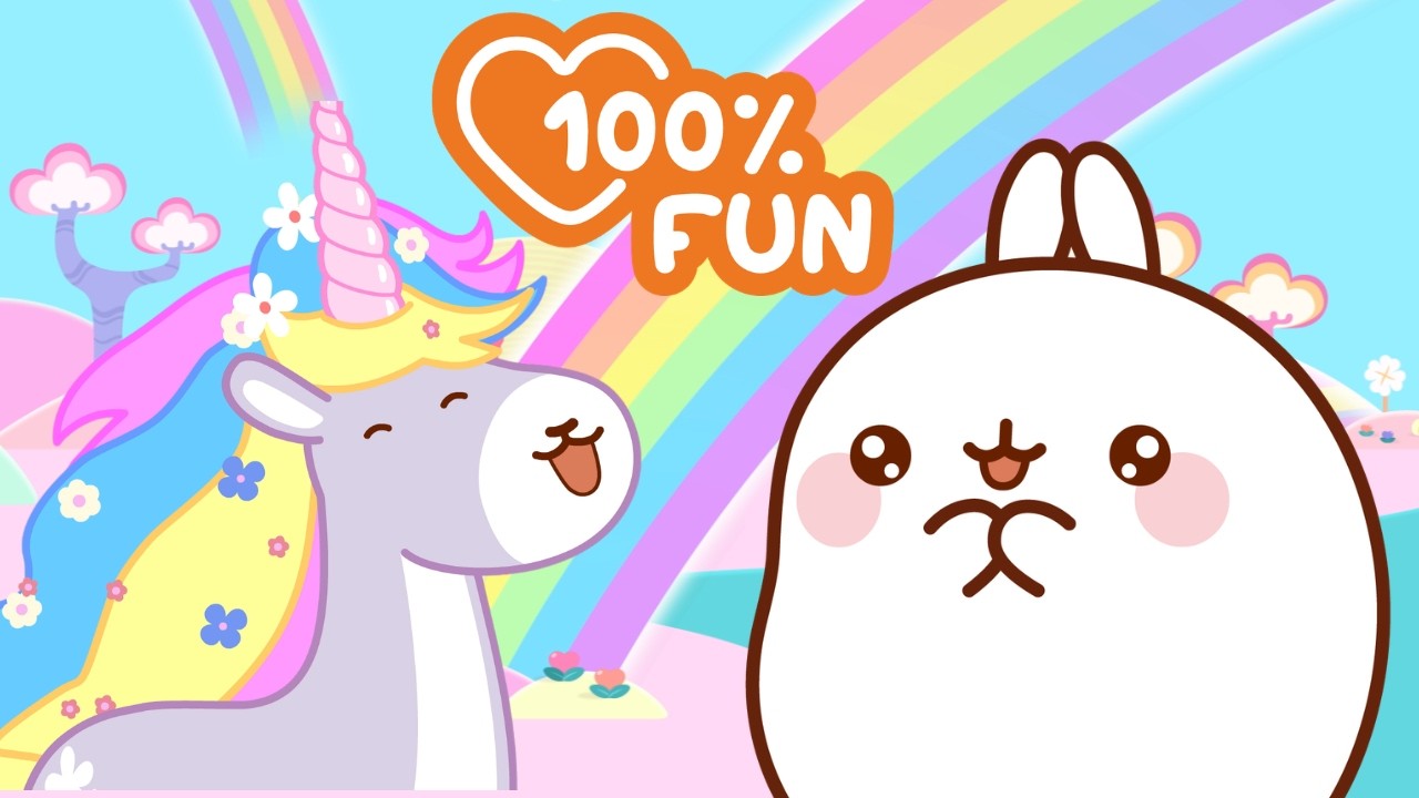 Molang in the Unicorn World! 🦄 🌈 A Magical Fantastic Adventure