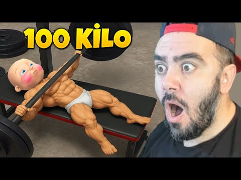 YARAMAZ ÇOCUK 100 KILO KALDIRDI KAS YAPTI UYUMUYOR