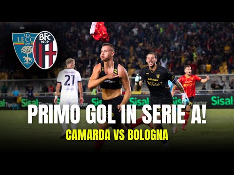 Goal by Francesco Camarda vs Bologna | FIRST SERIE A GOAL | Lecce 2x2 Bologna 🇮🇹🔥