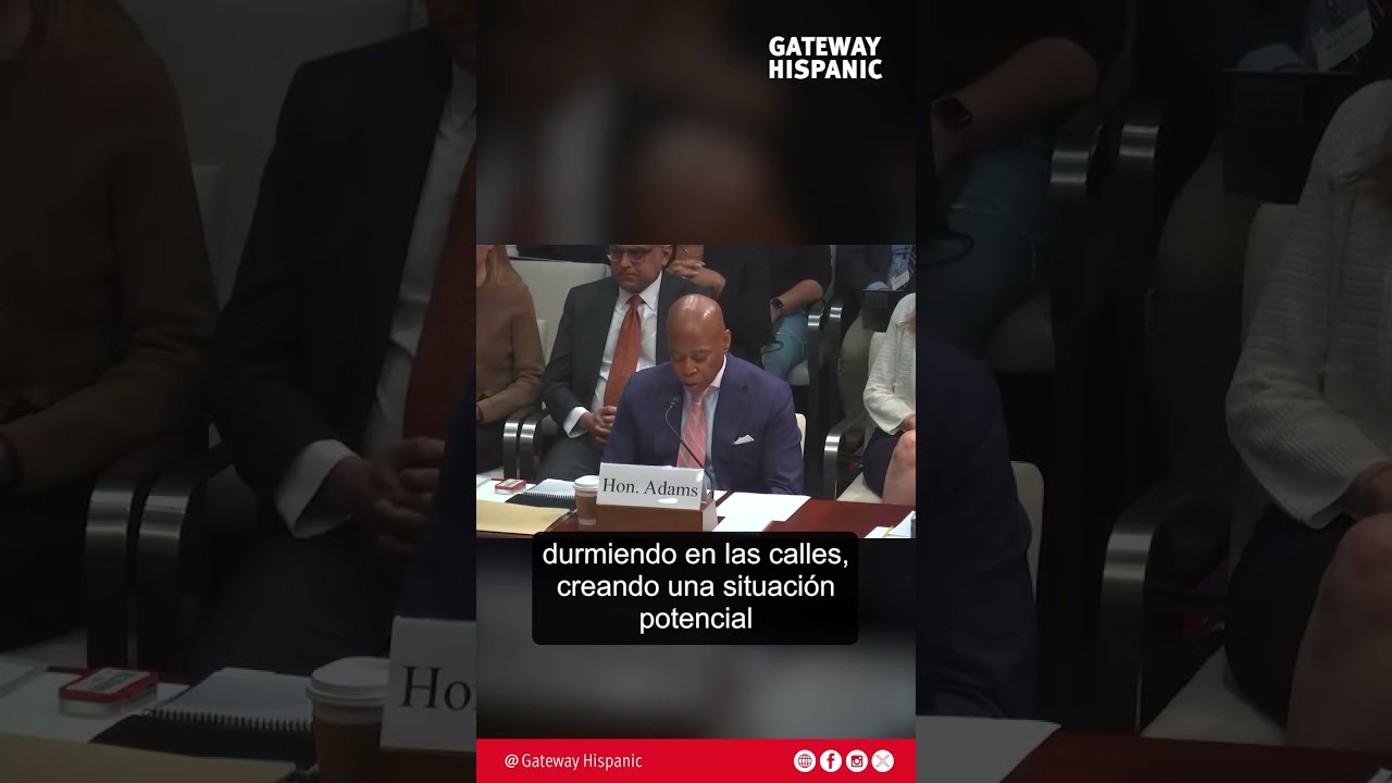 Mayor Eric Adams explains his daily work in the fight against crime at a hearing