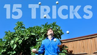 6 BALL JUGGLING TRICKS (easy to hard)
