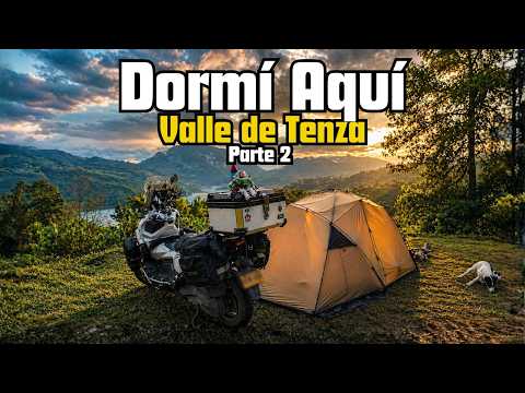 Dormí Aquí en el Valle de Tenza | Parte 2 (Moto Camping Colombia)