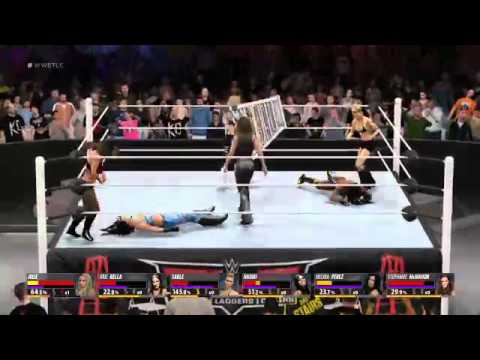 6 Divas Ladder match Julie vs Brie Bella vs Sable vs Naomi vs Stephanie Macmahon vs Melina
