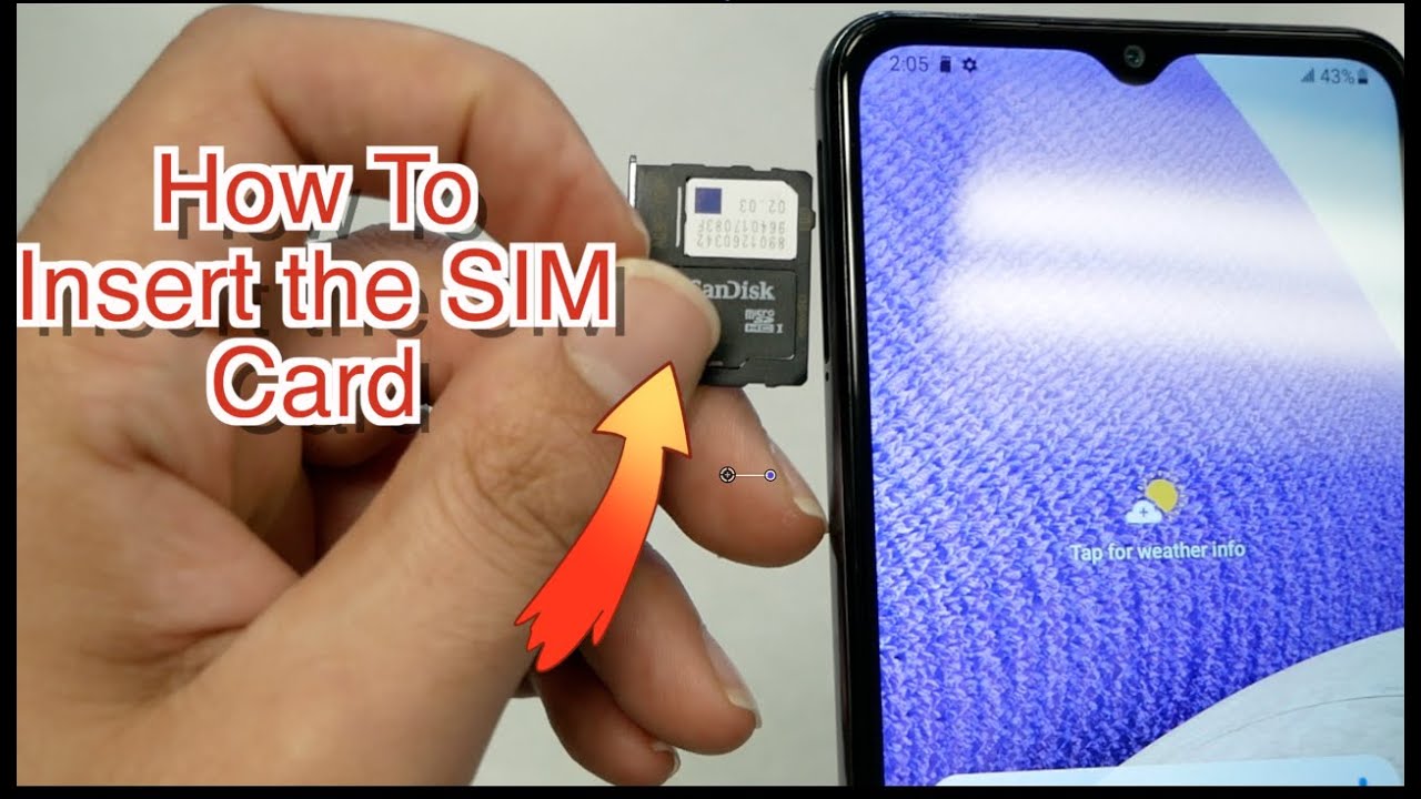 How to insert the SIM/SD cards for your Samsung galaxy A32 Like ABC