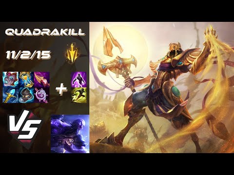 MID Azir vs Ryze [QUADRAKILL] - NA Challenger Patch 25.S2.5