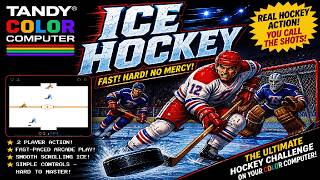 Ice Hockey for the Tandy TRS-80 CoCo - We PUT THE BISCUIT IN THE BASKET this week on the CoCo Show!!
