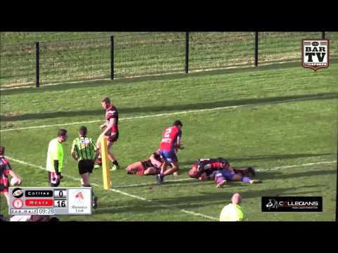 2015 ICRL Round 1 1st Grade Highlights - Collegians vs Wests
