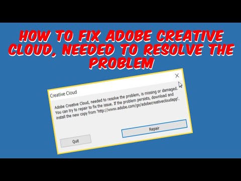 Adobe Creative Cloud Is Needed To Resolve This Problem