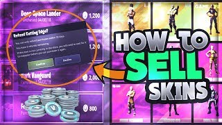 *NEW!* How To SELL/REFUND Items/Skins/Gliders In Fortnite Battle Royale For VBUCKS! | Tips & Tricks