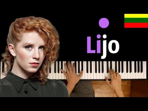 Alina Orlova - Lijo (на литовском) ● караоке | PIANO_KARAOKE ● ᴴᴰ + НОТЫ & MIDI