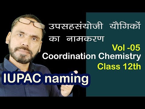 Coordination Chemistry Chap 09 Vol 05 Iupac Of Coordination Compound For 12th Neet Jee Competitive E Video