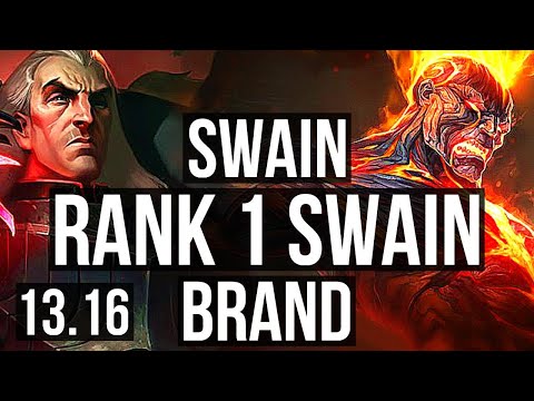 SWAIN & Nautilus vs BRAND & Maokai (ADC) | Rank 1 Swain, 2.5M mastery, 6/1/7 | NA Challenger | 13.16