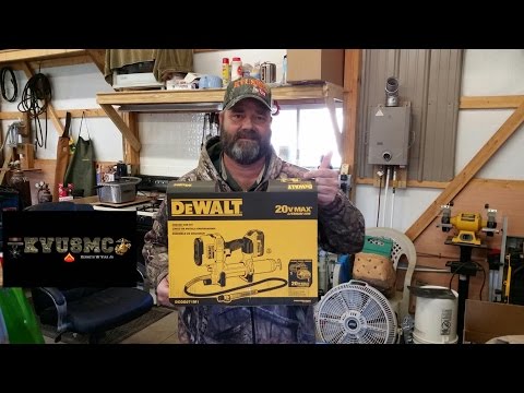 Dewalt 20V Grease Gun DCGG571M1 How To And Review By KVUSMC