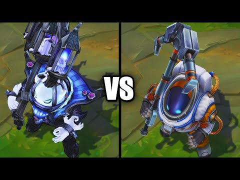 Fright Night Nautilus vs Astro Nautilus Skins Comparison (League of Legends)