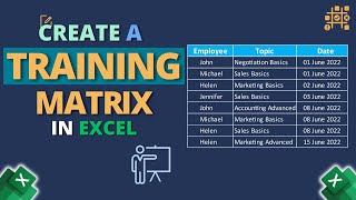 Download the video "How to Create a Training Matrix in Excel"