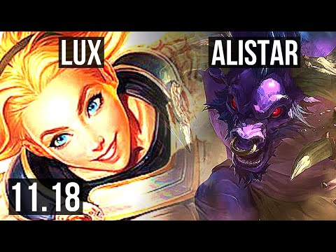 LUX & Kai'Sa vs ALISTAR & Miss Fortune (SUPPORT) | 3/0/8, 2.6M mastery | KR Master | v11.18