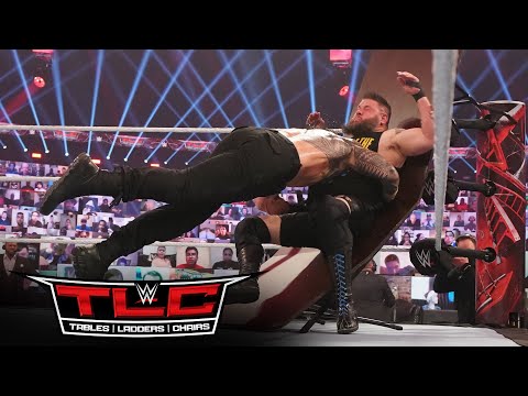 Roman Reigns splinters Kevin Owens with a Spear: WWE TLC 2020